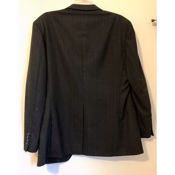 Christian Brooks Blazer Suit Jacket Mens Size 40 wool 100% Charcoal Pinstripe - Picture 4 of 4